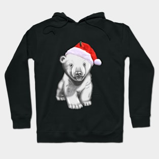 Christmas Ice Bear Drawing Gift Hoodie